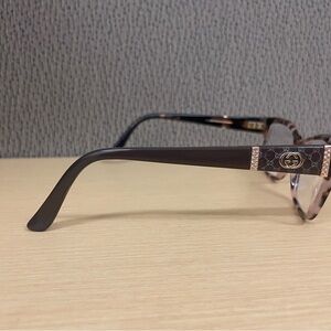 Gucci Dark Brown Patterned Eyewear